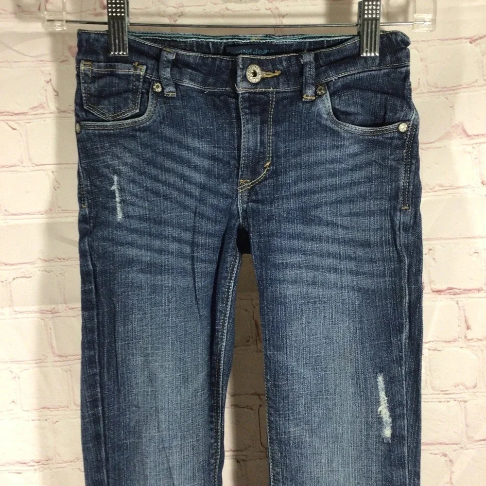 Levi’s Skinny Fit Distressed Denim Blue Jeans - Size 10